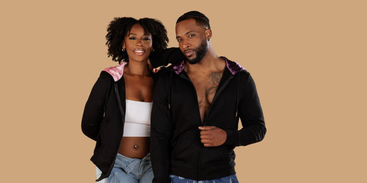 satin-lined hoodie