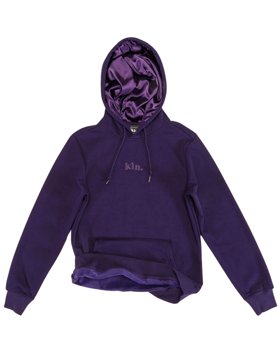 Purple Reign Thick Satin Lined Hoodie