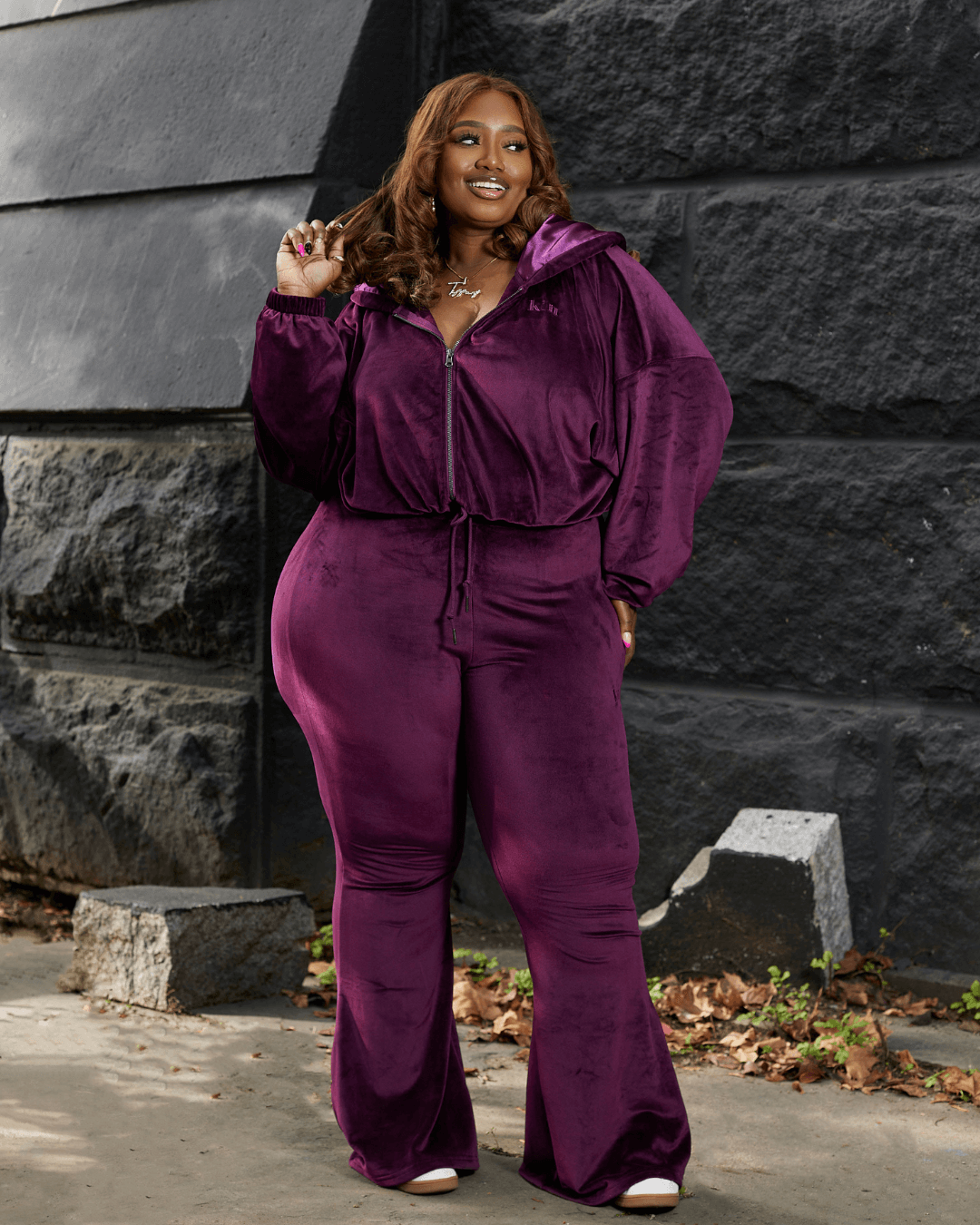 トップス YXNGBRATZ Velour set up My Go To Velour Pant Set