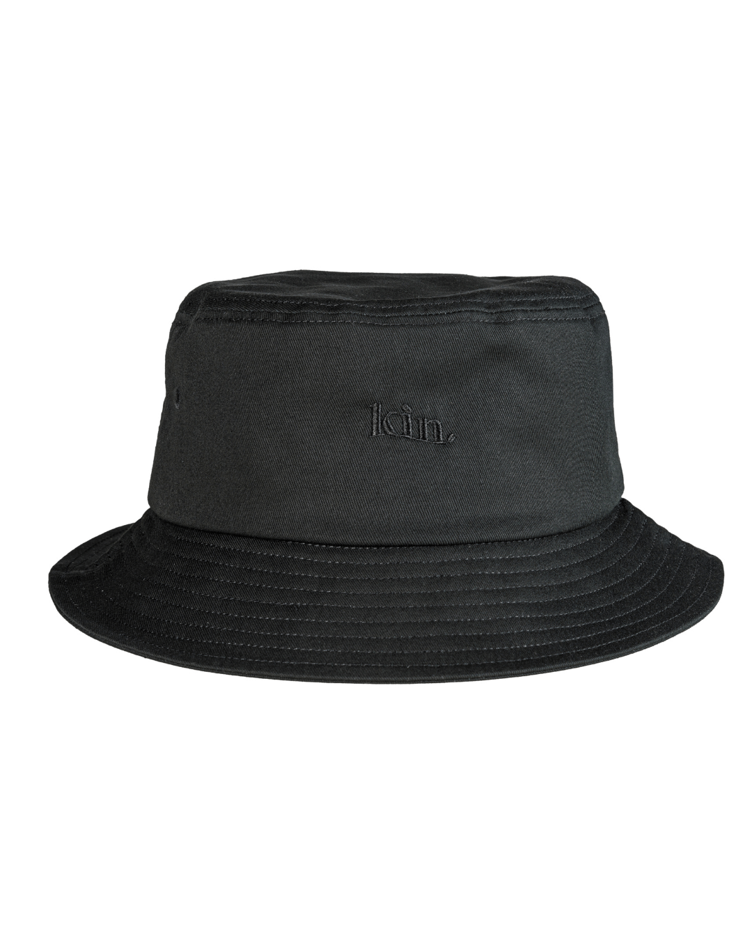All Black Lined KINApparel Hat Satin | Bucket