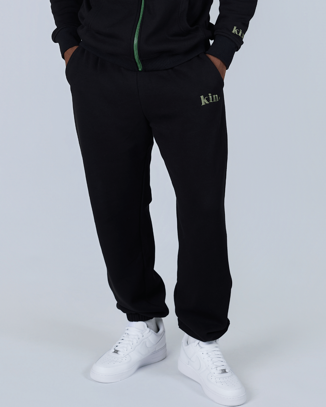 Melanin Green Thick Joggers
