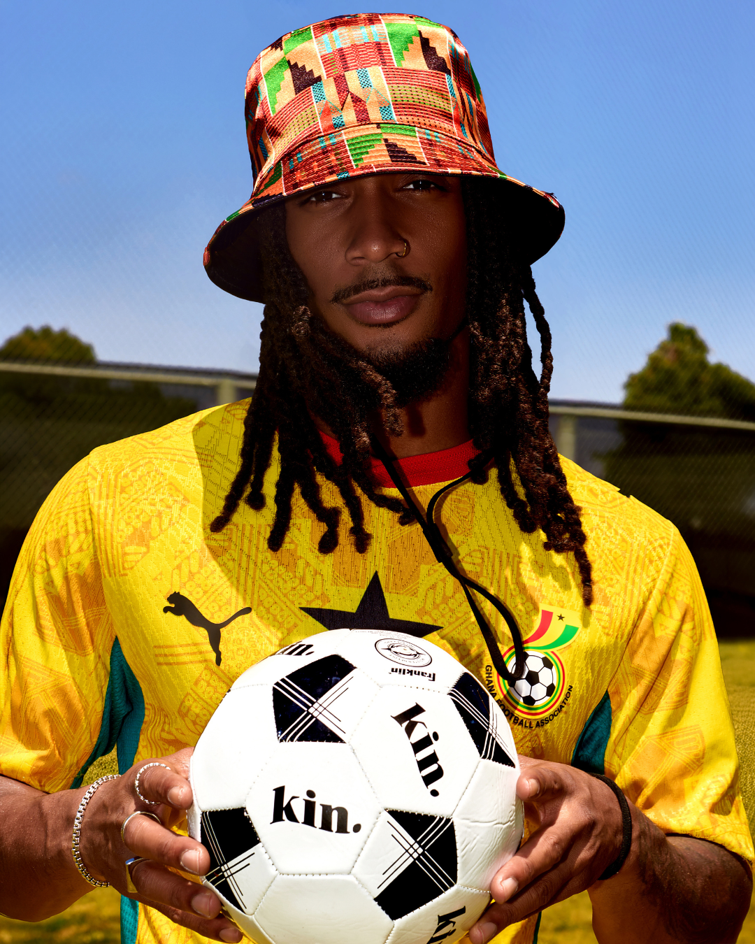 Kente Reversible Satin Bucket Hat