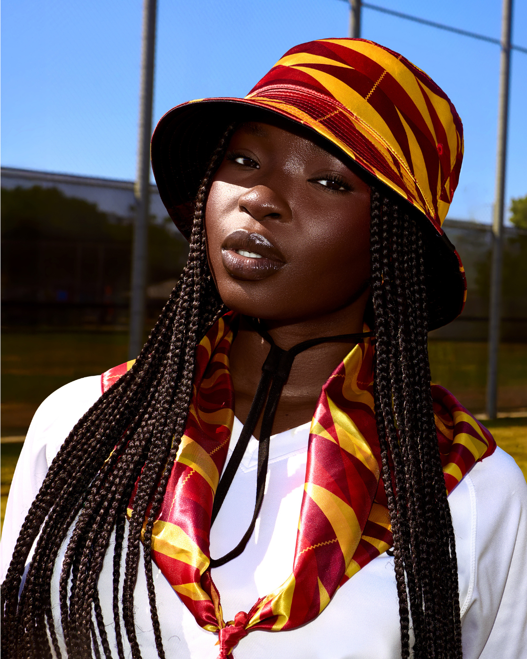 Spain Reversible Satin Bucket Hat