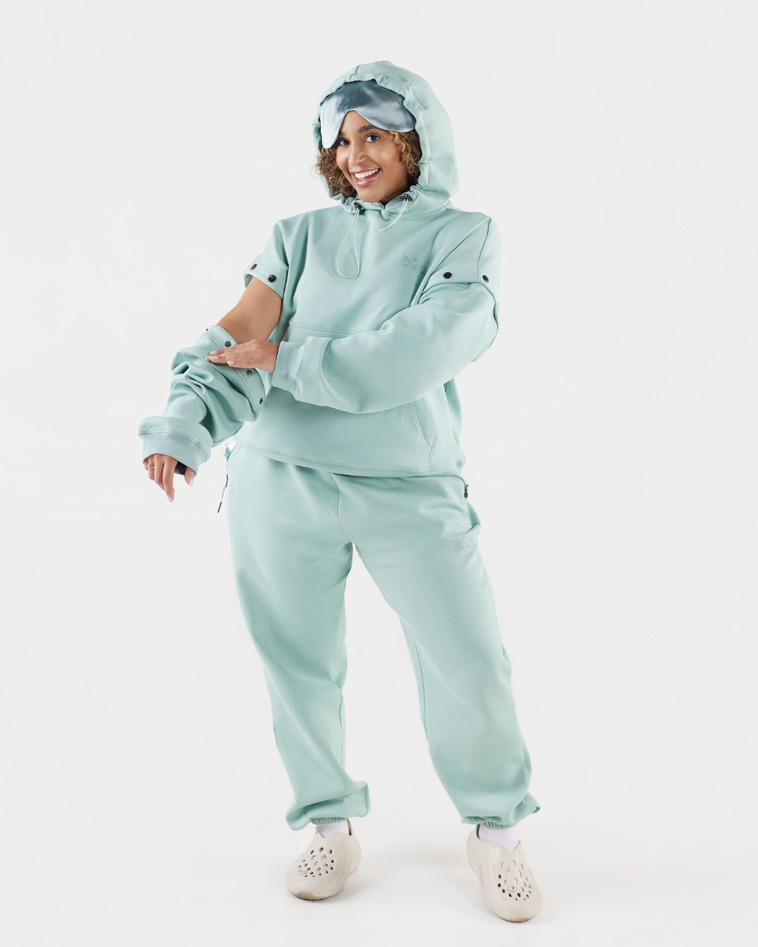 Seafoam Green Satin Lined Unisex Travel Set