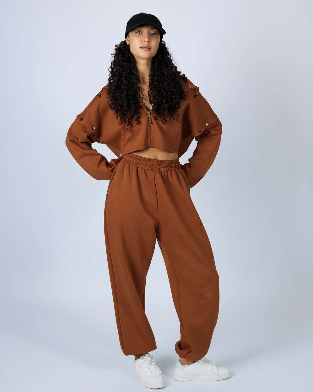 Brown Convertible Zip Up Travel Set