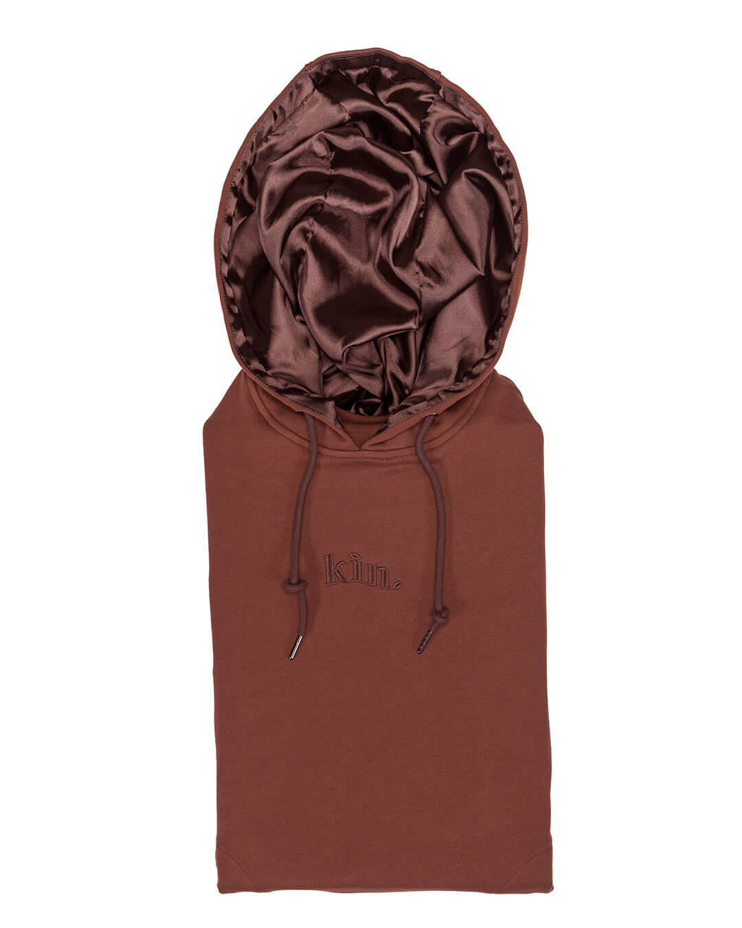 Amber Chocolate Thin Satin Lined Hoodie
