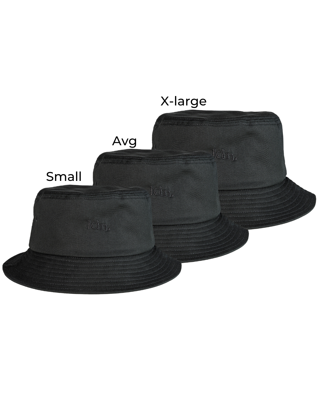 Hat Black Lined | Bucket KINApparel Satin All