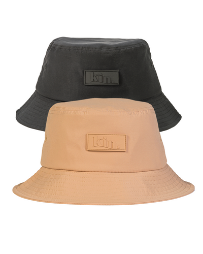 Black and Tan Bundle of 2 Waterproof Satin Lined Bucket Hats - KIN Apparel
