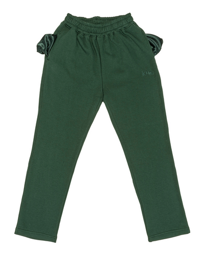 Green Thick Straight Leg Pants - KIN Apparel