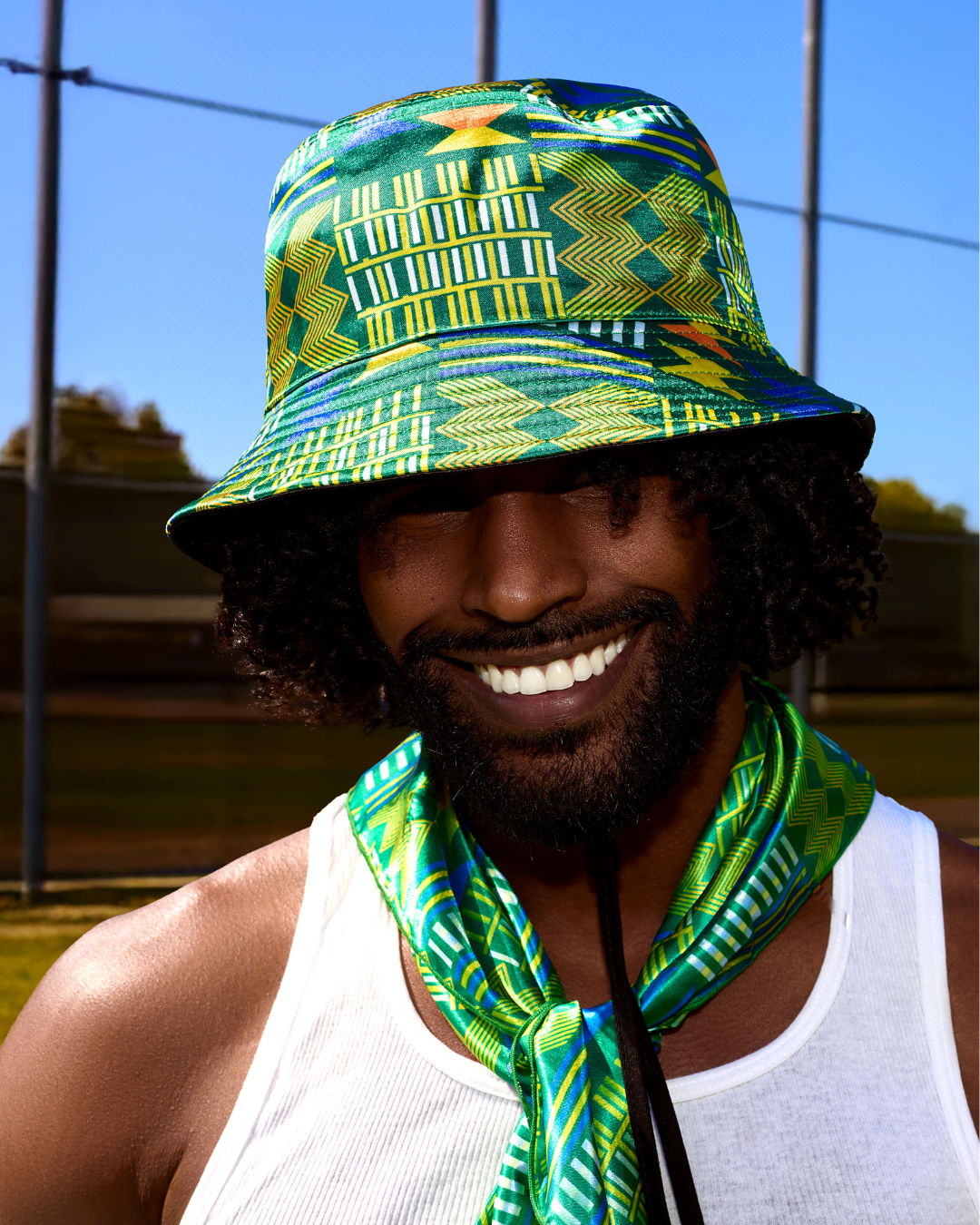 Brazil Reversible Satin Bucket Hat