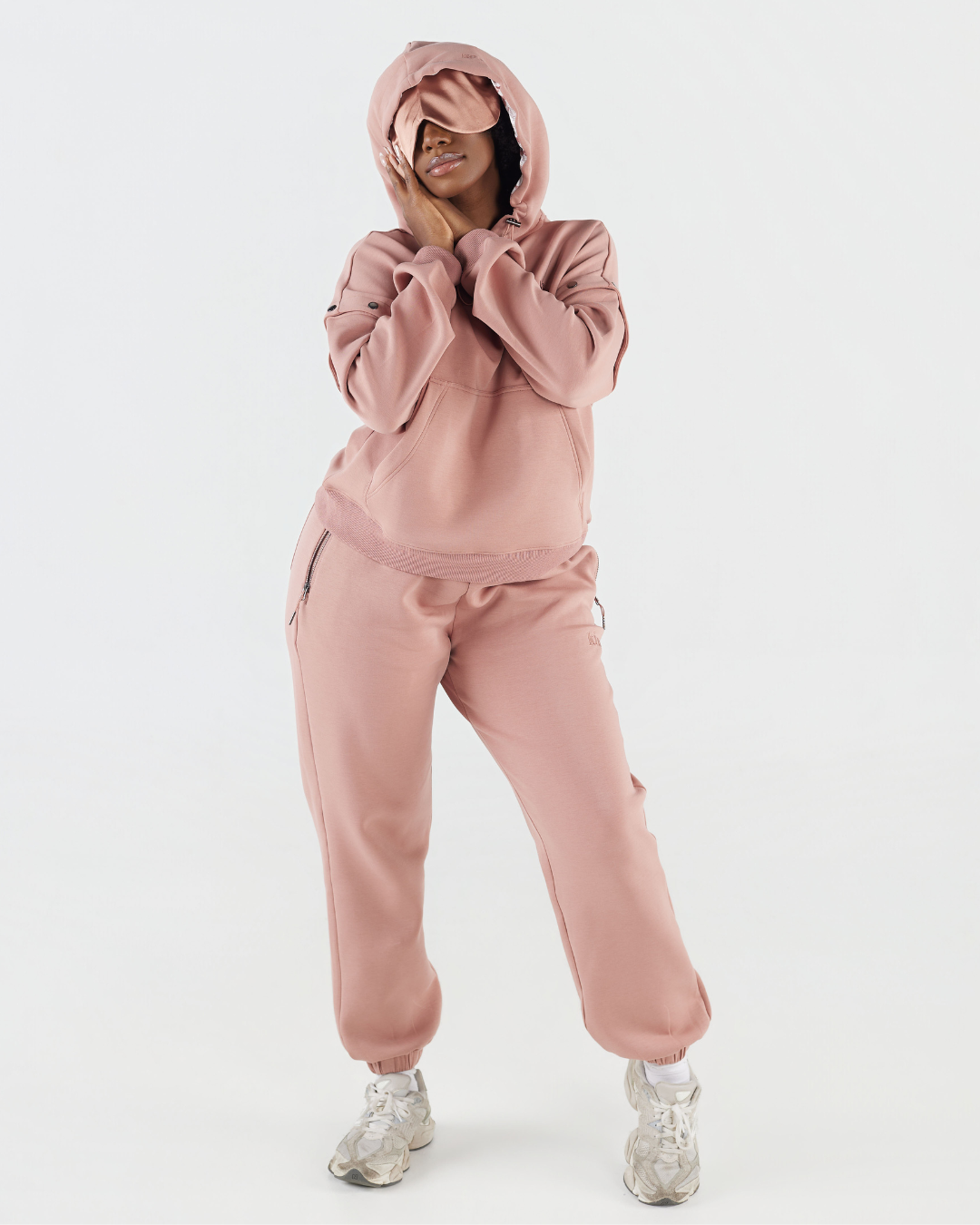 Mauve Satin Lined Unisex Travel Set