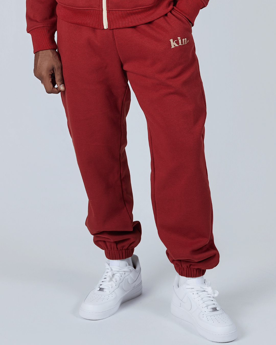 Fall Foliage Tan Thick Joggers