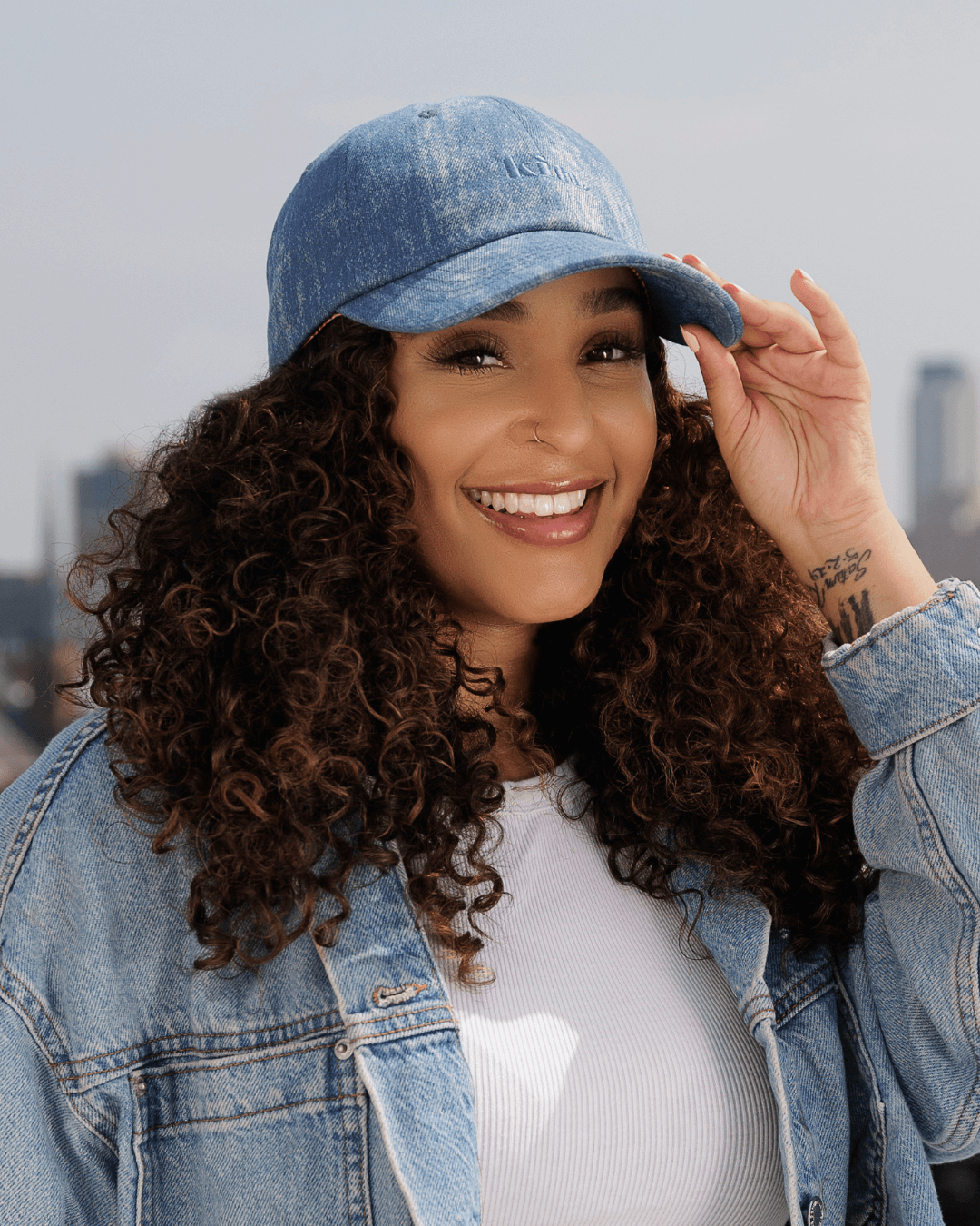Denim Classic Satin Lined Dad Hat - KIN Apparel