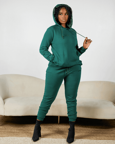 Emerald Green Thin Pullover Set - KIN Apparel
