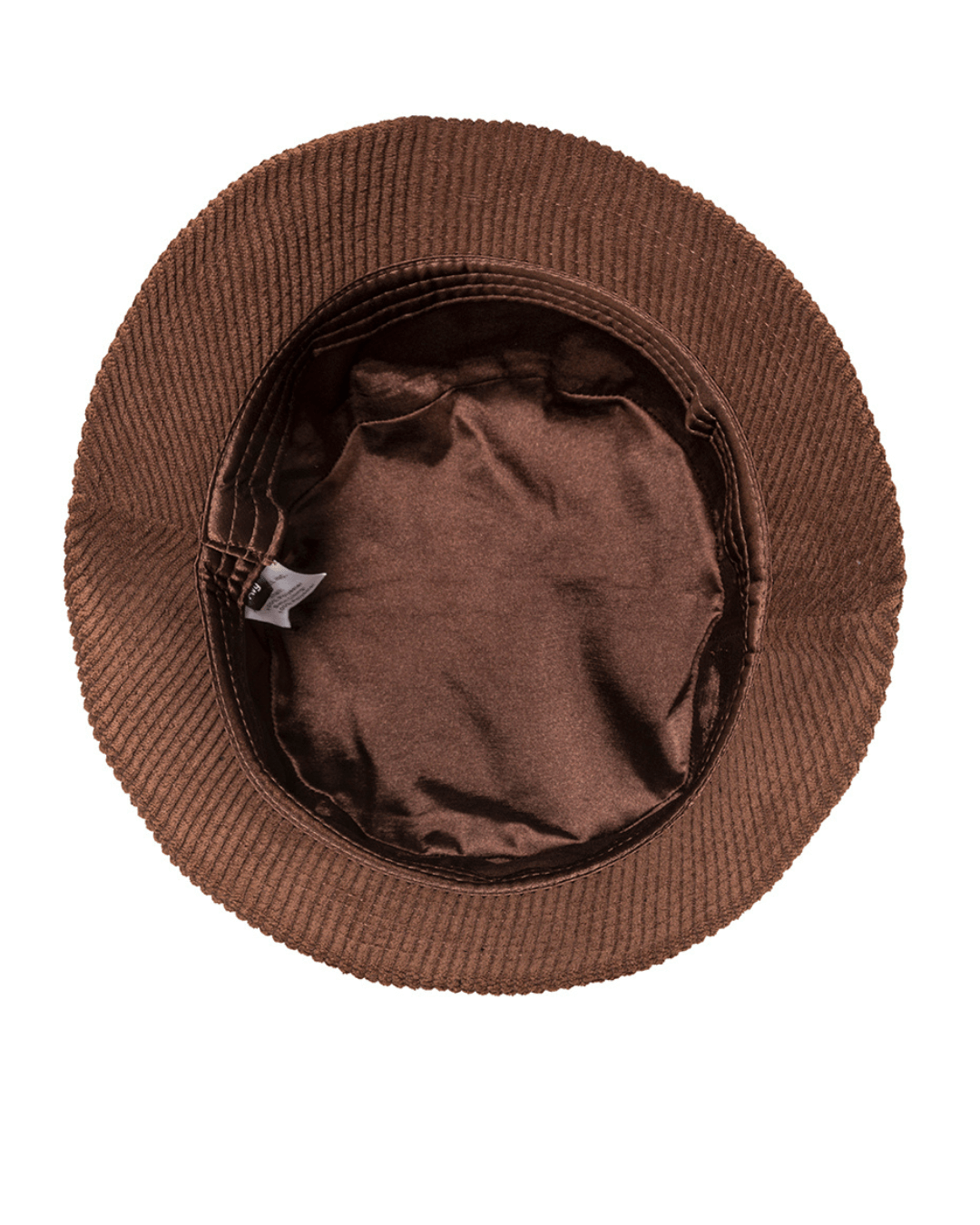 Chocolate Corduroy Satin Lined Bucket Hat