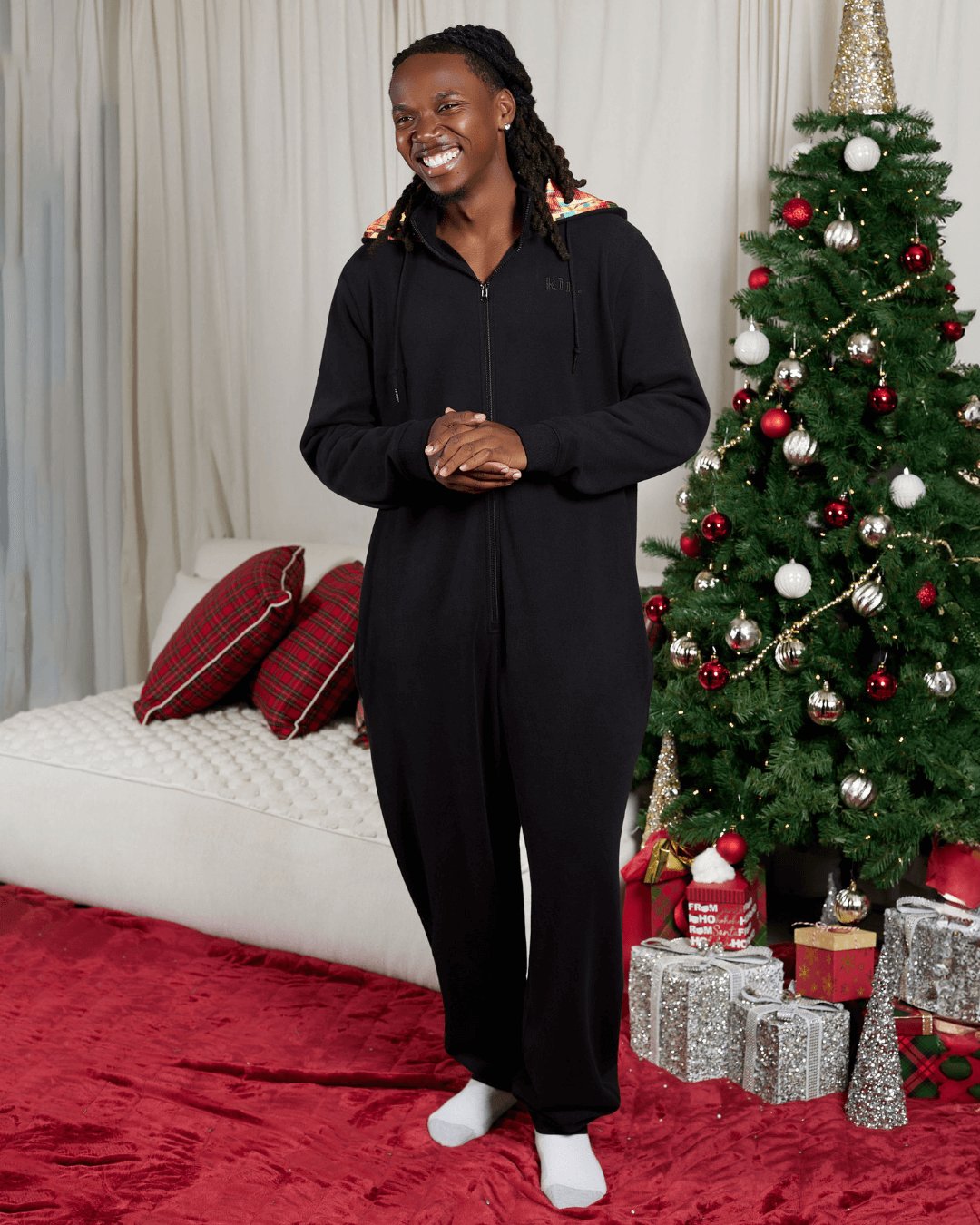 Black Kente Satin Lined KINsie