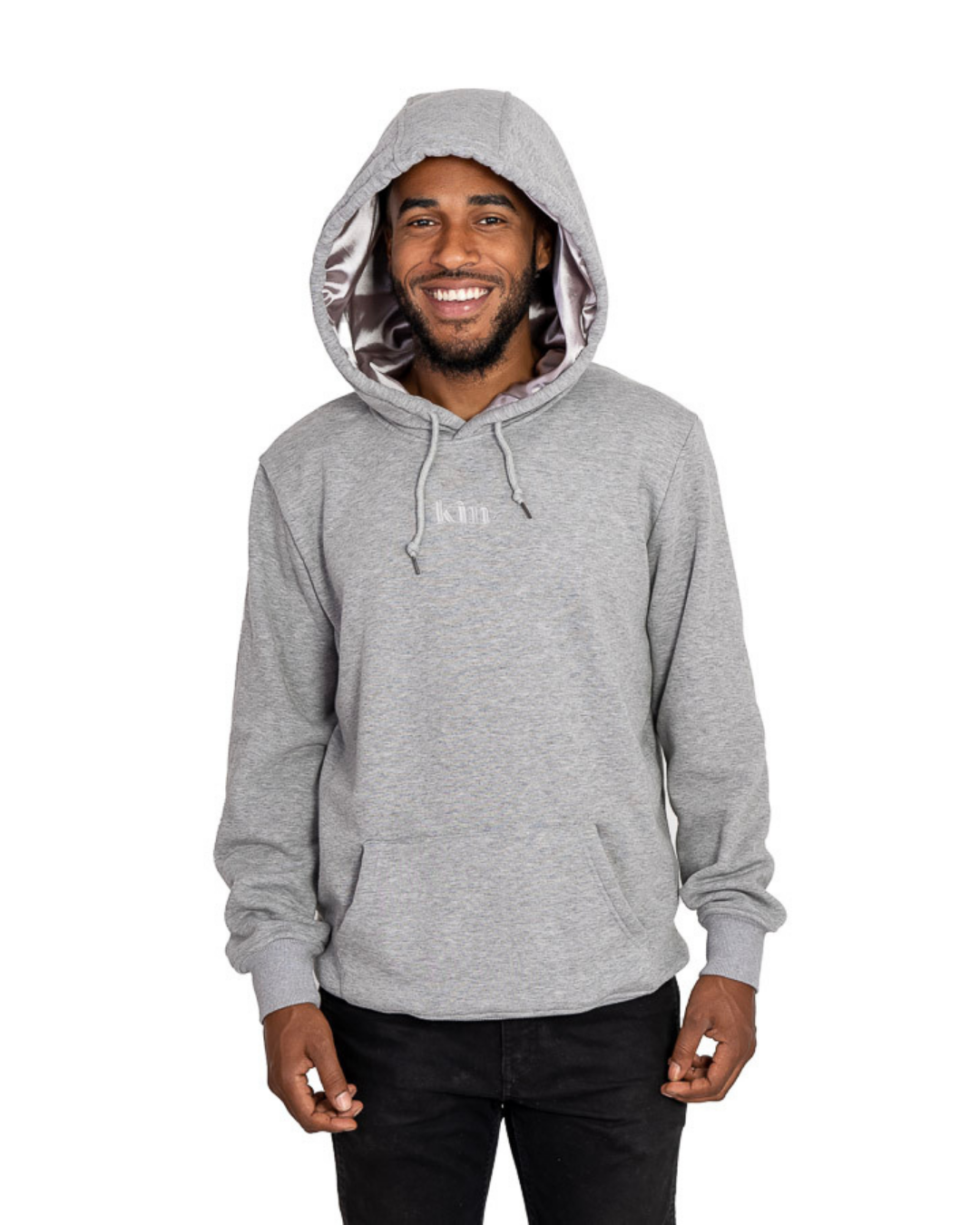 Grey thick hoodie sale