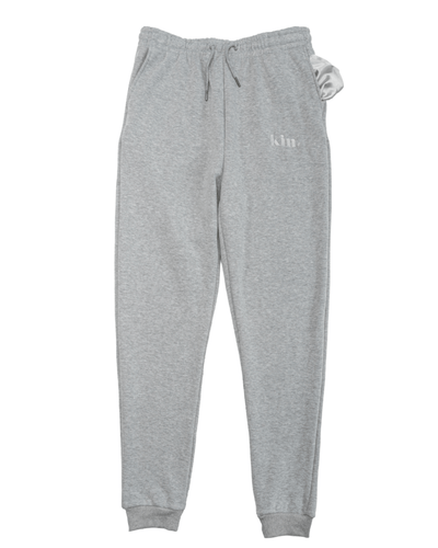 Chrome Grey Thick Joggers - KIN Apparel