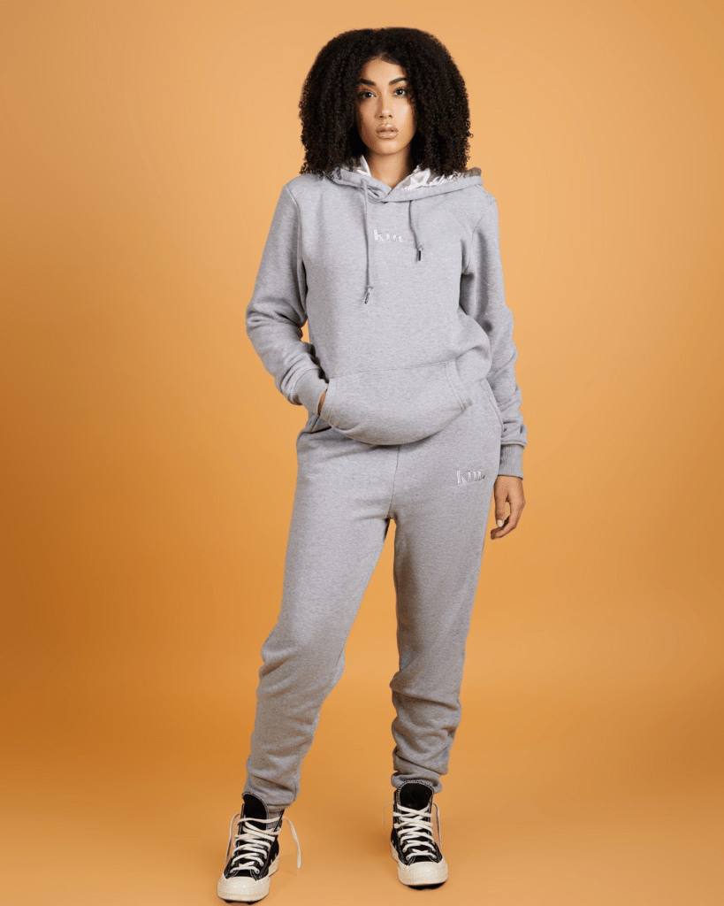 Chrome Grey Thick Satin Lined Hoodie