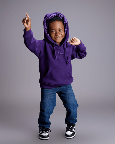 Purple Thick Pullover for Kids - KIN Apparel